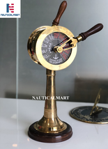 18&quot; Ship&#39;s Engine Order Telegraph w/Wooden Base Marine Boat Sailor&#39;s Inspired Te - £127.09 GBP