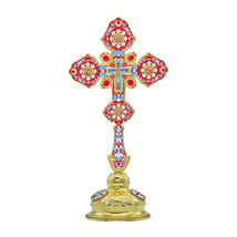 Orthodox Cross Jesus Crucifix Religious Wall Table Holy Church Home Decoration - £261.55 GBP