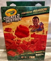 Crayola Create 2 Destroy Fortress Invasion Catapult Catastrophe Kit New Low Mess - £11.66 GBP