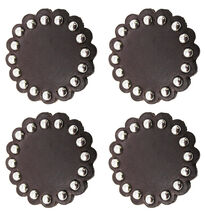Set of 2 Conchos Leather Rosette 1-7/8" Horse Saddle Bridle Tack 402P - $19.99