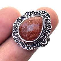 Golden Sun Sitara Vintage Style Gemstone Handmade Ring Jewelry 8.50&quot; SA 1837 - £5.13 GBP