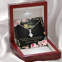Express Your Love Gifts Mother-in-Law Necklace Connected Eternity Ribbon Stone P - £50.59 GBP