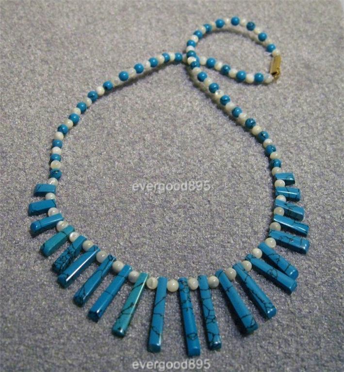 Primary image for Handcraft gems M O P/Turquois EGYPTIAN necklace/Pendant