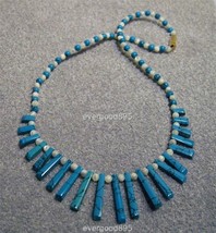 Handcraft gems M O P/Turquois EGYPTIAN necklace/Pendant - £13.35 GBP