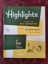 Rare HIGHLIGHTS Children&#39;s magazine May 1978 Stories Activities Puzzles! - $16.20