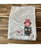 Lambs &amp; Ivy Owls White Pink Polka Dot Baby Blanket 29.5”x38.5” **READ** - $387.43 MXN