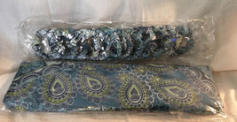 Mainstays Teal Paisley Shower Curtain &amp; Matching Rings - £14.93 GBP
