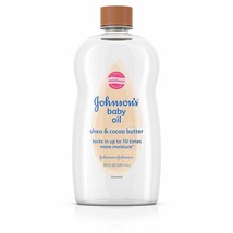 Johnsons Baby Oil, Mineral Oil Enriched With Shea Cocoa Butter 20 fl. oz - £18.62 GBP