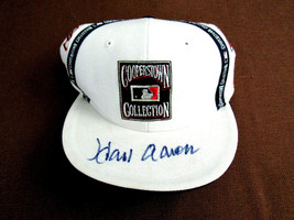Hank Aaron Braves Hof Signed Auto Cooperstown Collection All Team Cap Hat Jsa - £388.86 GBP