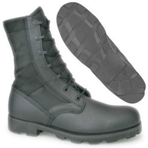 ALTAMA Hot Weather 6 R 6 Regular Black Jungle Soles Leather &amp; Canvas Boots - £54.93 GBP