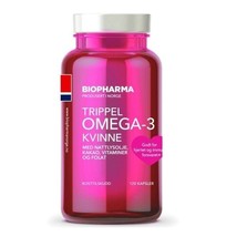 Norwegian omega - 3 capsules for women 120 pieces for women - £45.21 GBP