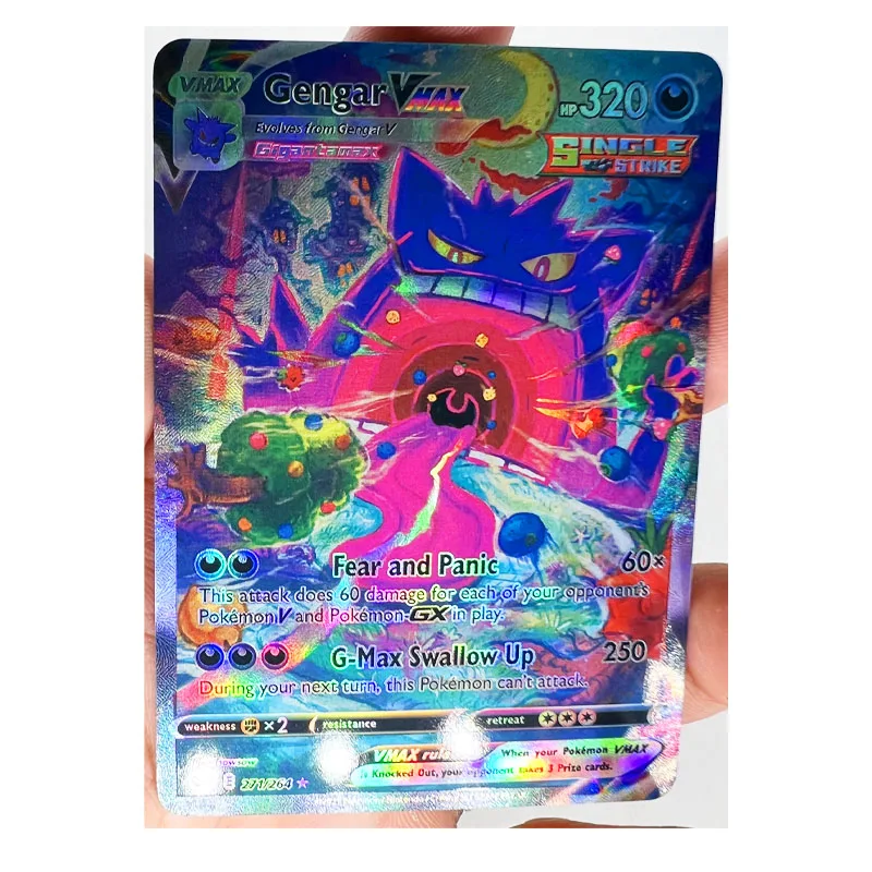 Pokemon Vmax Charizard Mew Eevee Umbreon Sylveon Paper Card DIY Toys Hobbies - £8.92 GBP