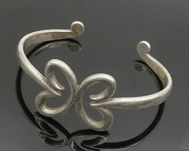 JAMES AVERY 925 Silver - Vintage Shiny Open Butterfly Cuff Bracelet - BT8070 - £274.97 GBP