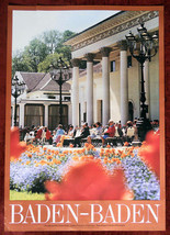 Original Poster Germany Baden Baden Spa People Park - £44.44 GBP