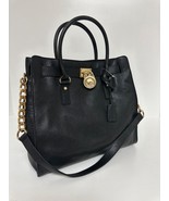 New Michael Kors Large Hamilton NS Black Leather Tote Bag - $343.00