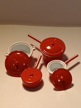 1/12 scale 8pc. Miniature pot and Pan set in Red - €5,16 EUR