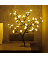 18 Inch Cherry Blossom Bonsai Tree, 48 LED Lights, 24V UL Listed Adapter... - $48.38 CAD