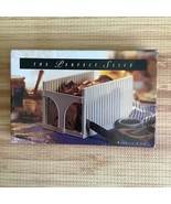 Homemade Bread Slicing Guide w/Slots Plastic White Slicer Vintage - $206.76 MXN