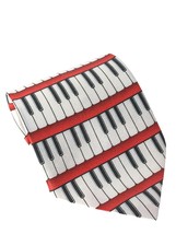 Bass Birdie Piano Keys Music Teacher Musician Piano Player Novelty Necktie - £16.76 GBP