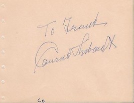 Conrad Thibault Signed Vintage Album Page - $19.79