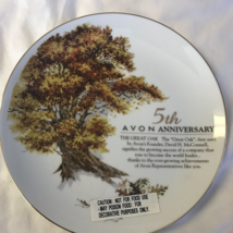 AVON 5th Anniversary Award Plate ~ “THE GREAT OAK”~ Porcelain with 22k G... - $25.00