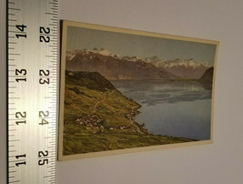 Le Lavaux Postcard Switzerland Postal Card Lake Geneva Mountains Home Treasure - £7.55 GBP
