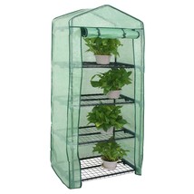 4 Tier Greenhouse W/ Cover Hot Green House Grow Seeds &amp; Seedlings Waterp... - $65.99