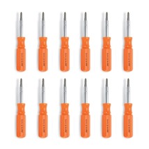 Lutz 6-in-One Pocket Size Orange Screwdriver, 26030 (Pack of 12) - £67.86 GBP