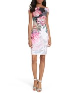 TED BAKER LONDON Painted Posie Off the Shoulder Sheath Dress Size 3 (US 8-10)New - $185.00