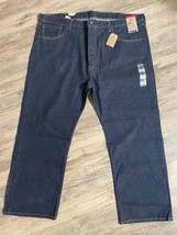 Levis 501 Original Fit Jeans Straight Dark Button Fly NWT Choose Size Bi... - £27.45 GBP