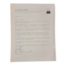 Leitz Passport Welcome Letter Spring 1983 Leica - $9.25