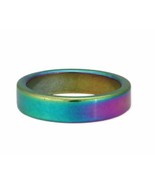 Rainbow Hematite Stone Band Ring Size 9 - $18.95 CAD
