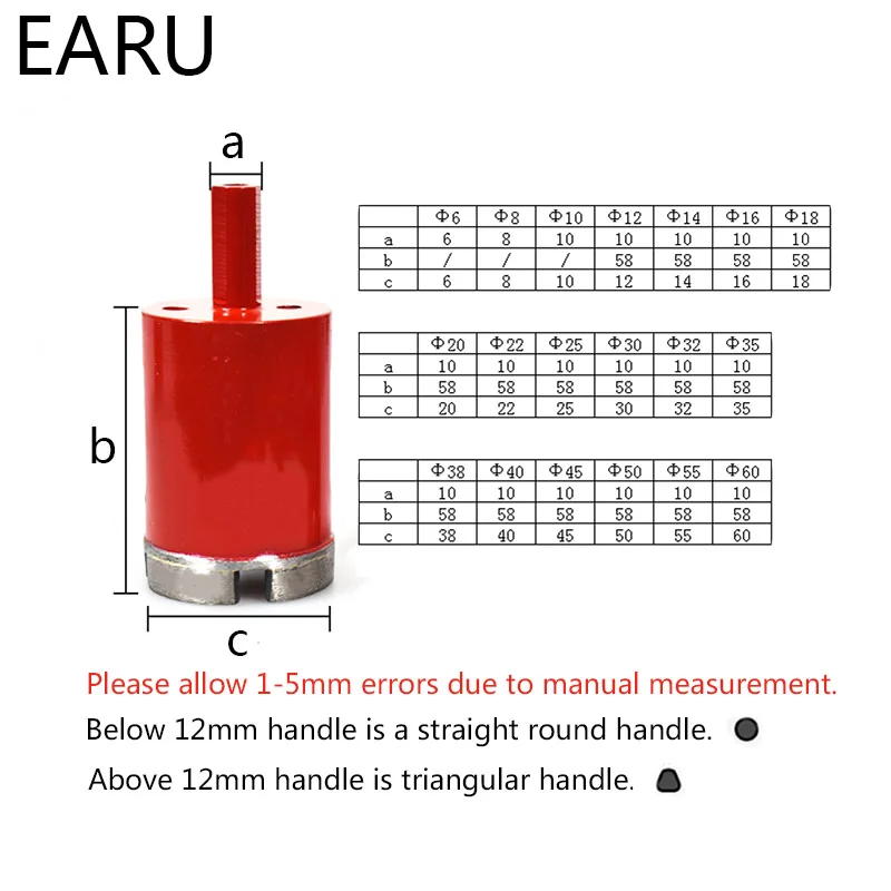 1PC 6-95mm 8mm 28mm Marble Opener  Core Bit Hole Saw Drill Bit For Marbl... - $3,094.79 MXN