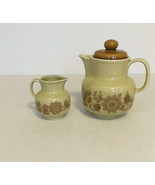 Vintage colditz pottery coffee serving coffee serving pitcher and creame... - $32.62