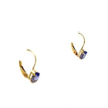 14K Yellow Gold Tanzanite Earrings 0.9g - £1,566.44 GBP