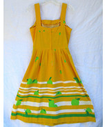 Malia Honolulu Hawaii Apple Fruit Sundress Dress Vintage Size 14 Fits Sm... - $55.10