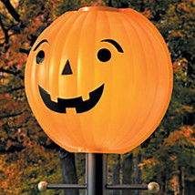 Halloween Thanksgiving  Pumpkin Jacko Lantern Lamppost Lampshade Cover - £71.81 GBP