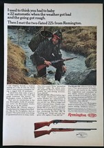 Vintage 1966 Remington Arms Co .22 Automatic Rifle Full Page Ad - £5.24 GBP