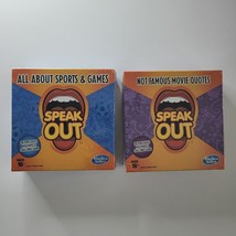 Hasbro Speak Out Game Expansion Packs Two Sealed Sports Movie Quotes Cards Gift - £13.74 GBP