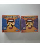Hasbro Speak Out Game Expansion Packs Two Sealed Sports Movie Quotes Car... - £13.84 GBP