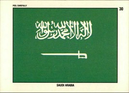 1991 Desert Storm Topps Flag Stickers SAUDI ARABIA # 30 - $1.73