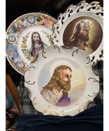 Set Of  Four Vintage Jesus Decorative Porcelain Plates Japan. Beautiful! - $27.90