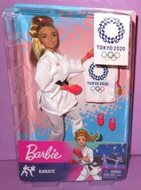Barbie Karate Tokyo 2020 GJL74 Olympics MIB Doll Daya Head Blonde - £19.92 GBP