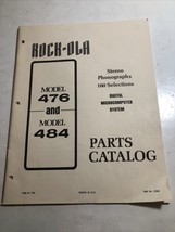 ROCK-OLA 476 &amp; 484 Phonograph Jukebox Parts Catalog ORIGINAL - £7.22 GBP