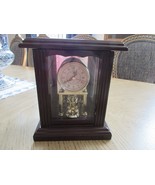 International Silver Co. Rotating Pendulum Mantel Shelf Clock Wood Tested - £18.68 GBP