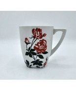 Rare Coventry Esther Red &amp; Black Roses 10 oz Porcelain Coffee Mug / Cup - $150.34 MXN