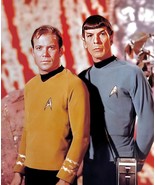1966’s STAR TREK Shatner&#39;s Kirk &amp; Nimoy&#39;s Spock classic color 8x10 portrait - $7.99