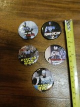 5 Vintage RoboCop Movie Promo Pinback Lapel Button - $24.74