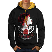 Wellcoda Slick As Thieves Fashion Goth Mens Contrast Hoodie - $44.27