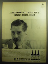 1958 Harvey's Bristol Cream Sherry Ad - Almost invariably - $18.49